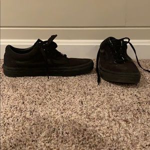 Black vans. Custom insoles. Very comfortable